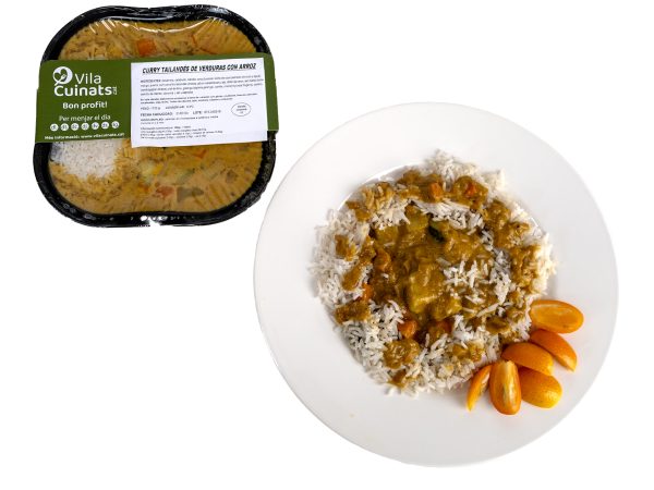 Curry Tailandés de verdures amb arròs - Imatge 2