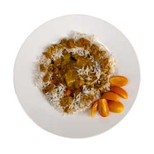 Curry Tailandés de verdures amb arròs