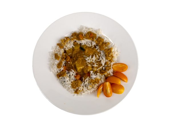 Curry Tailandés de verdures amb arròs