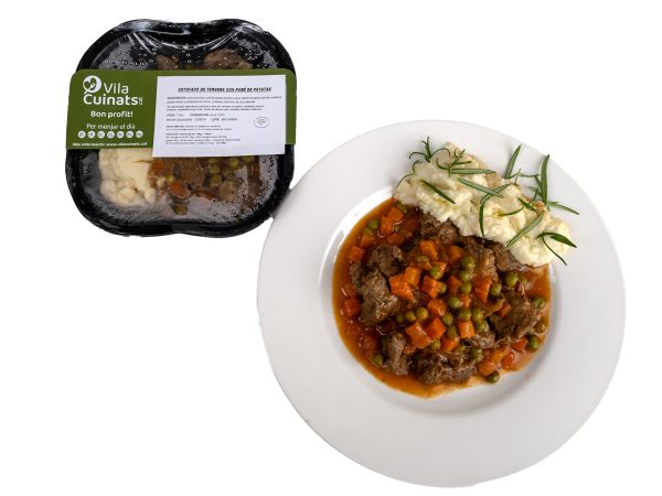 Estofat de vedella amb puré de patata - Imatge 2