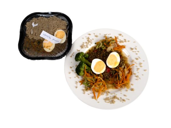 Llenties amb quinoa, verduretes i ou - Imatge 2